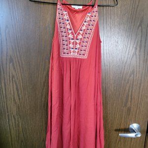 THML Coral Embroidered Beach Dress Size XS